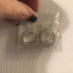 NEW CZ hoop Earrings